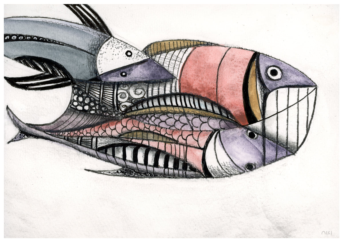 4D Fish Fine Art Print