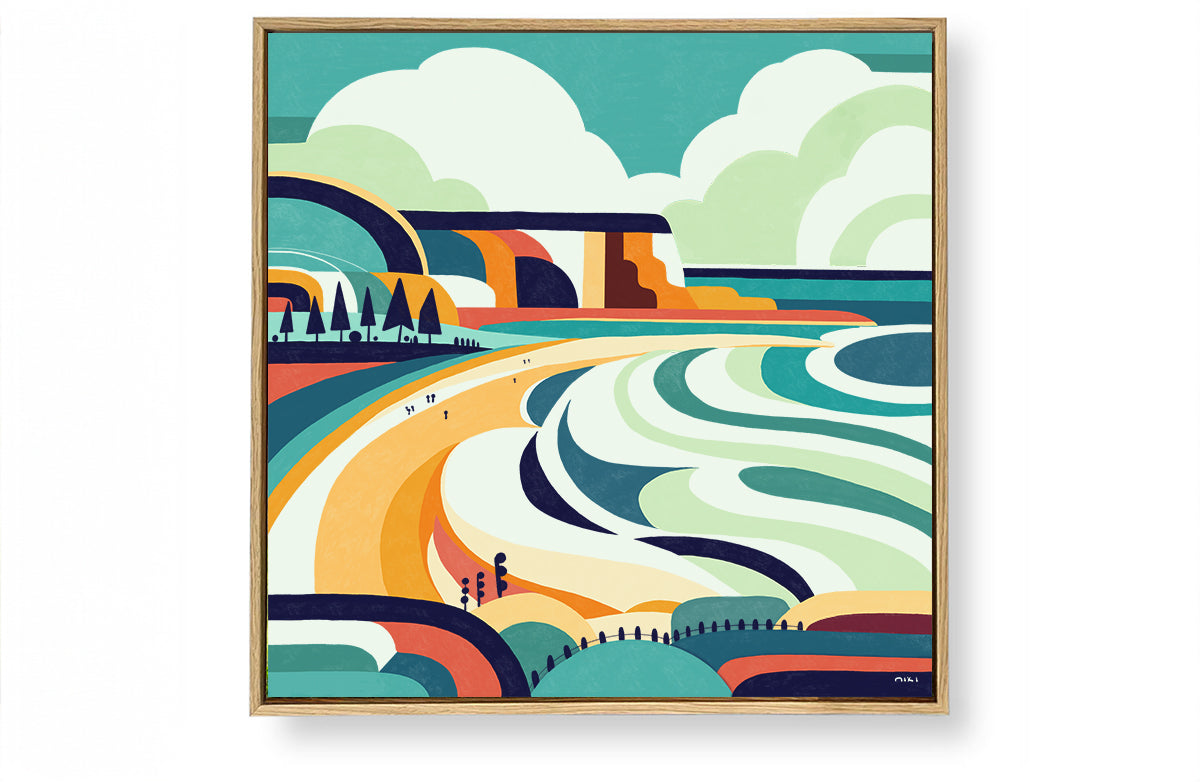 Mona Vale (Coastline Collection) Wall Art Print or Canvas | Abstract