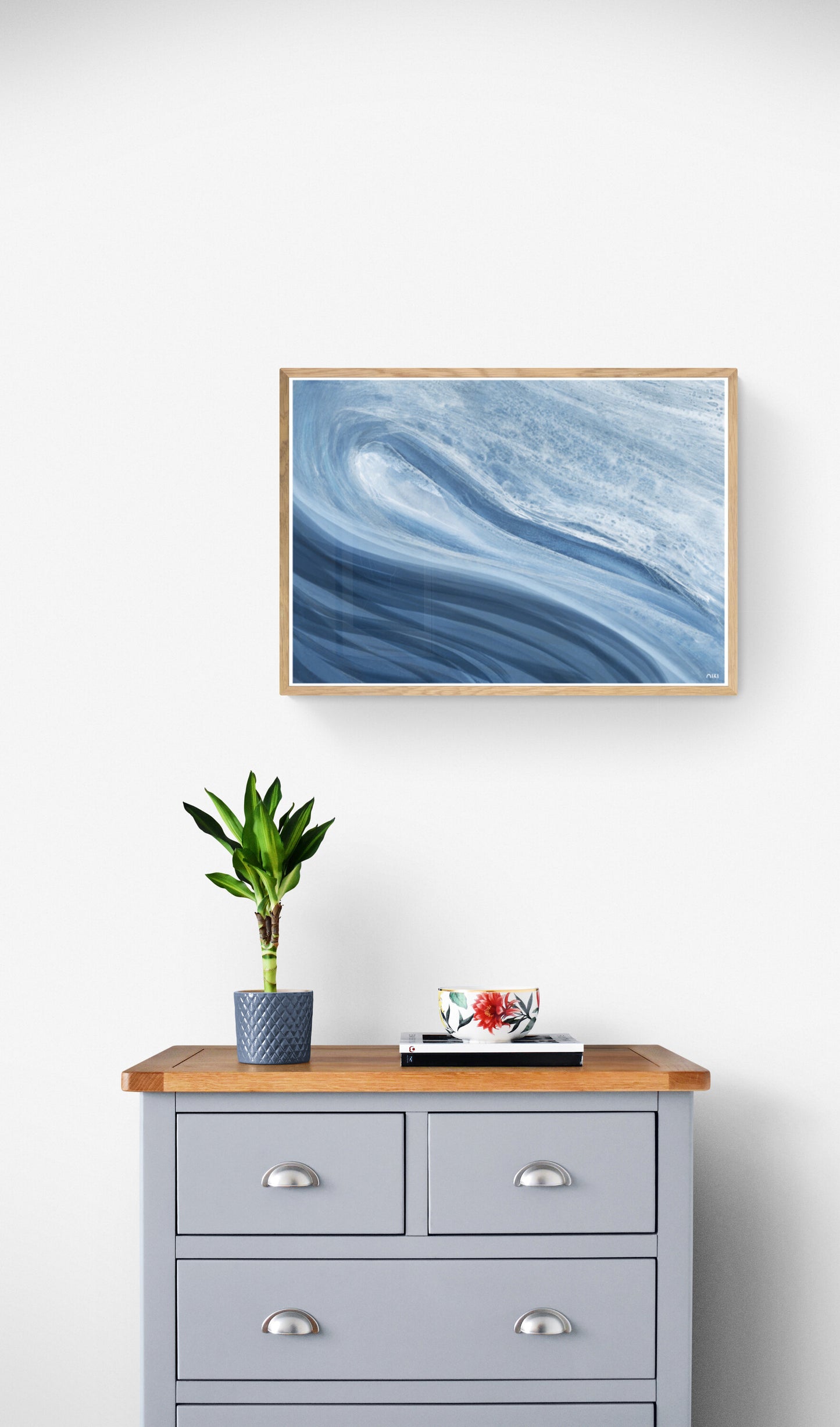Ocean Curl Reproduction Wall Art Print or Canvas