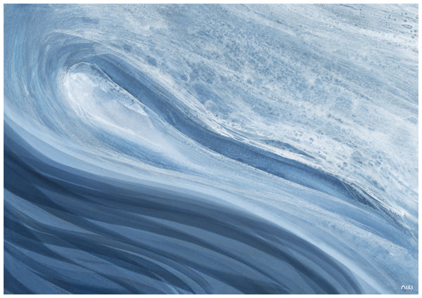 Ocean Curl Reproduction Wall Art Print or Canvas
