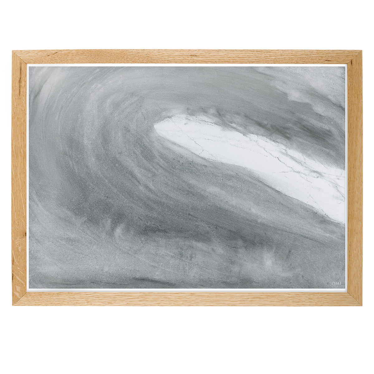 Vanora ("White Wave") Reproduction Charcoal & Graphite Wall Art Print or Canvas