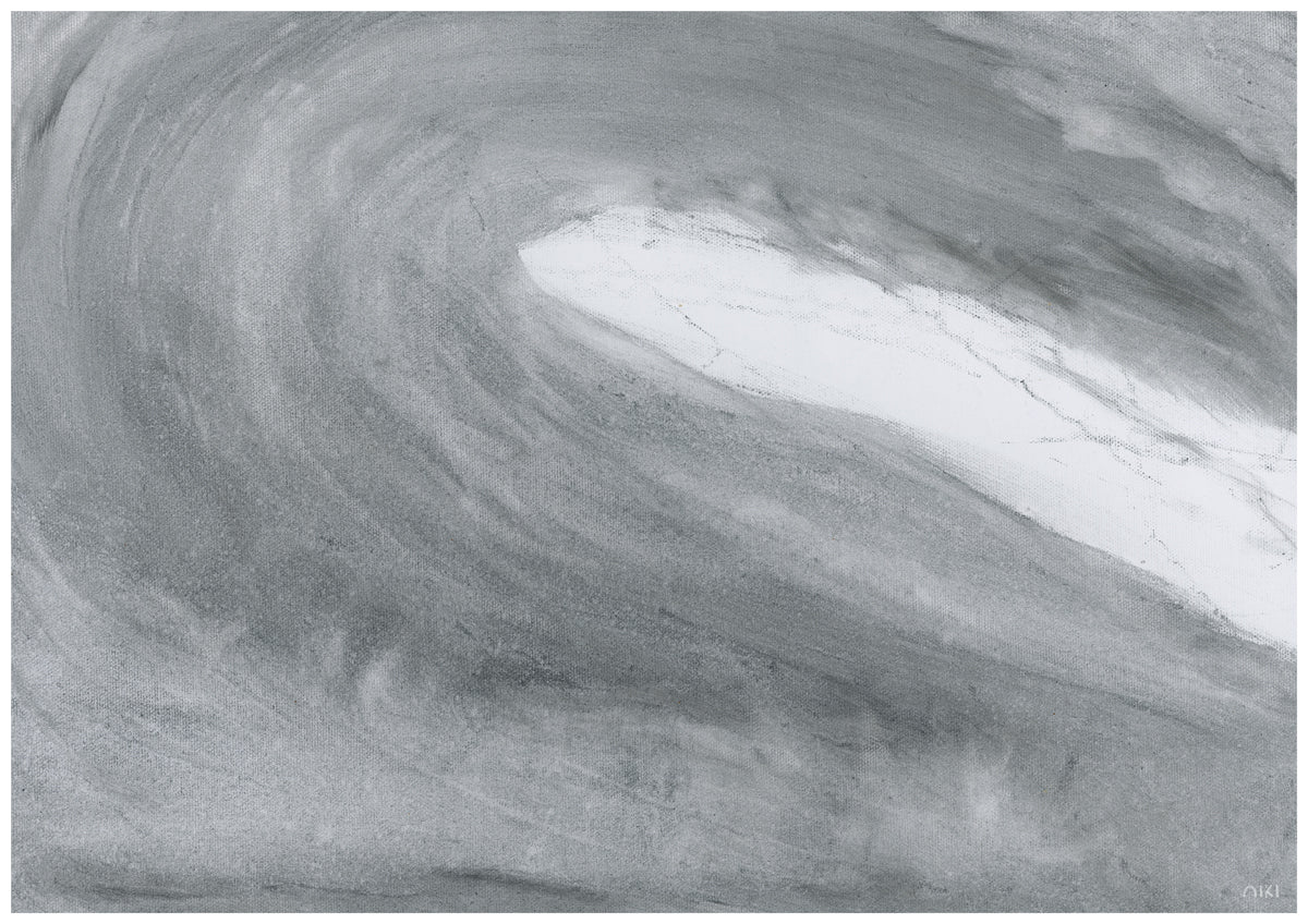 Vanora ("White Wave") Reproduction Charcoal & Graphite Wall Art Print or Canvas