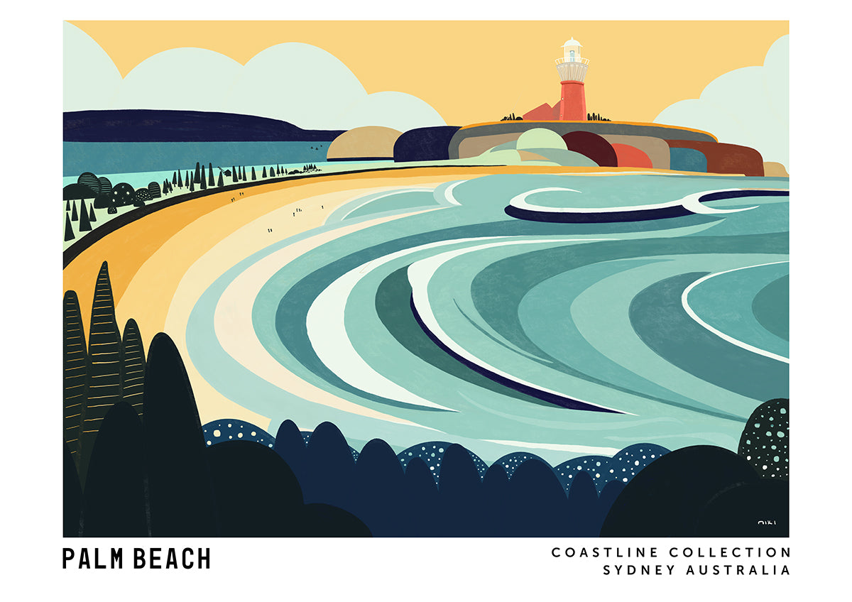 Palm Beach (Coastline Collection) Wall Art Print or Canvas